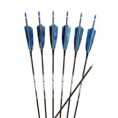 Archery Carbon Arrows Spine Shafts Turkey Feather Compound