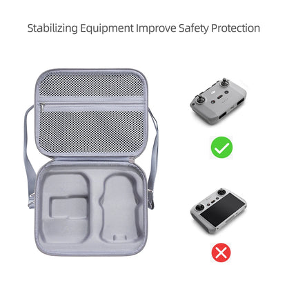 Portable Mini 3 Carrying Case Hard EVA Storage Shoulder Bag Remote Controller