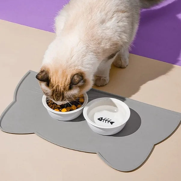 Silicone Pet Feeding Dog Cat Bowl Food Mat Non-Stick Waterproof