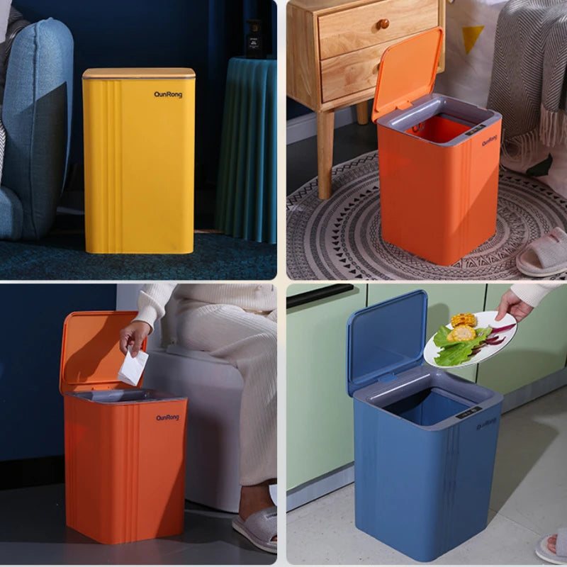 20L Smart Induction Trash Can Kitchen Bathroom Waterproof Automatic