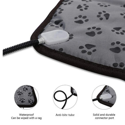 Pet Heating Pad Electric Blanket Dog Mattress Winter Warm Bed