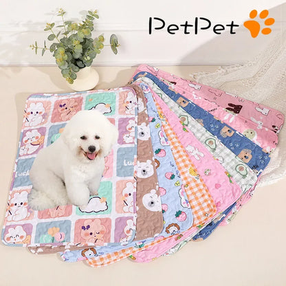 Washable Pet Pee Pad Pet Diaper Mat Reusable Mats for Dogs Dog Bed Urine