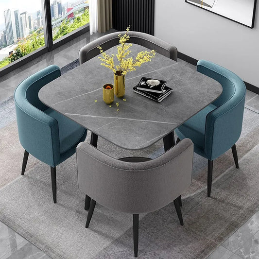 Conference Office Nordic Dinning Tables Set Kitchen Chairs Luxury Dinning Tables