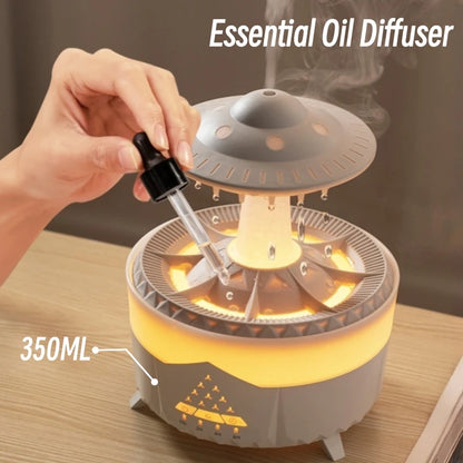 UFO Raindrop Remote Control Aroma Diffuser Electric Ultrasonic