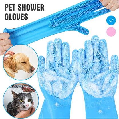 General Silicone Pet Bath Massage Gloves, Hair Removal Bath