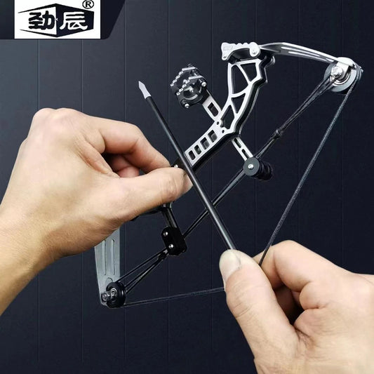 Small Compound Bow Mini bow with 4 Arrow 18 pounds detachable decompression toy archery supplies