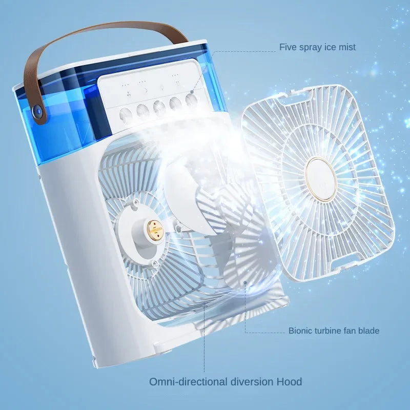 3 Speed Fan Portable Humidifier  Fan AIr Conditioner Household Small