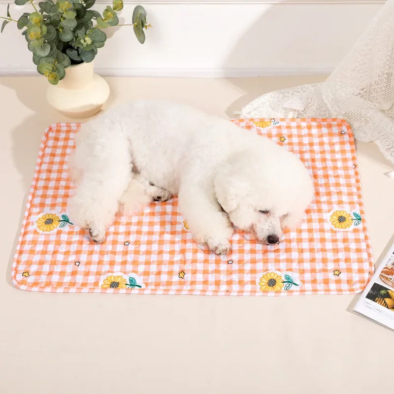 Washable Pet Pee Pad Pet Diaper Mat Reusable Mats for Dogs Dog Bed Urine