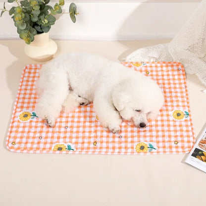 Washable Pet Pee Pad Pet Diaper Mat Reusable Mats for Dogs Dog Bed Urine