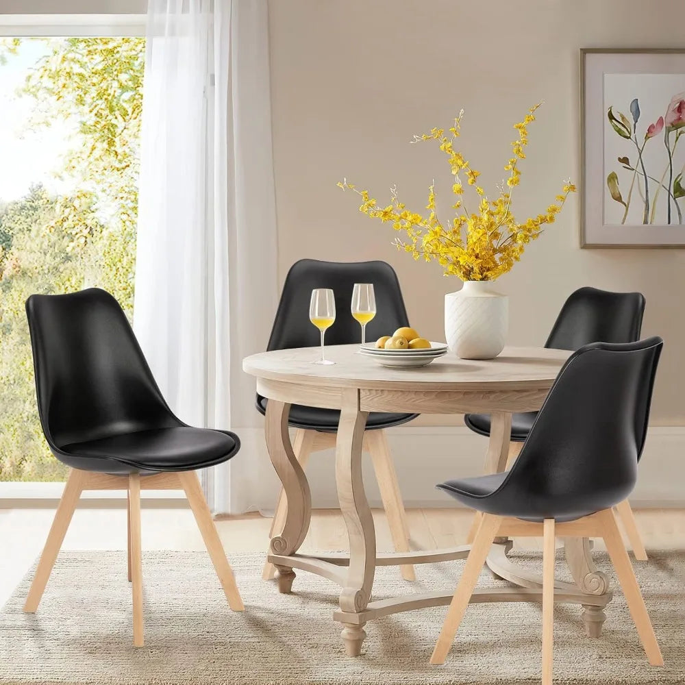 Dining Chairs Set of 4 Mid-Century Modern Dinning Chairs, Living Room Bedroom