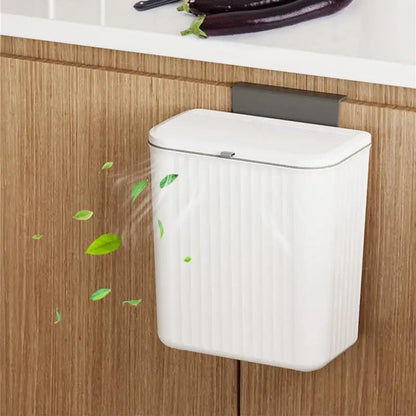 Wall Mounted Trash Can Kitchen Cabinet Storage Smart Bucket