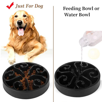 Pet Dog Slow Feeder Bowl Fun Non Slip Anti-Gulping Slower Food