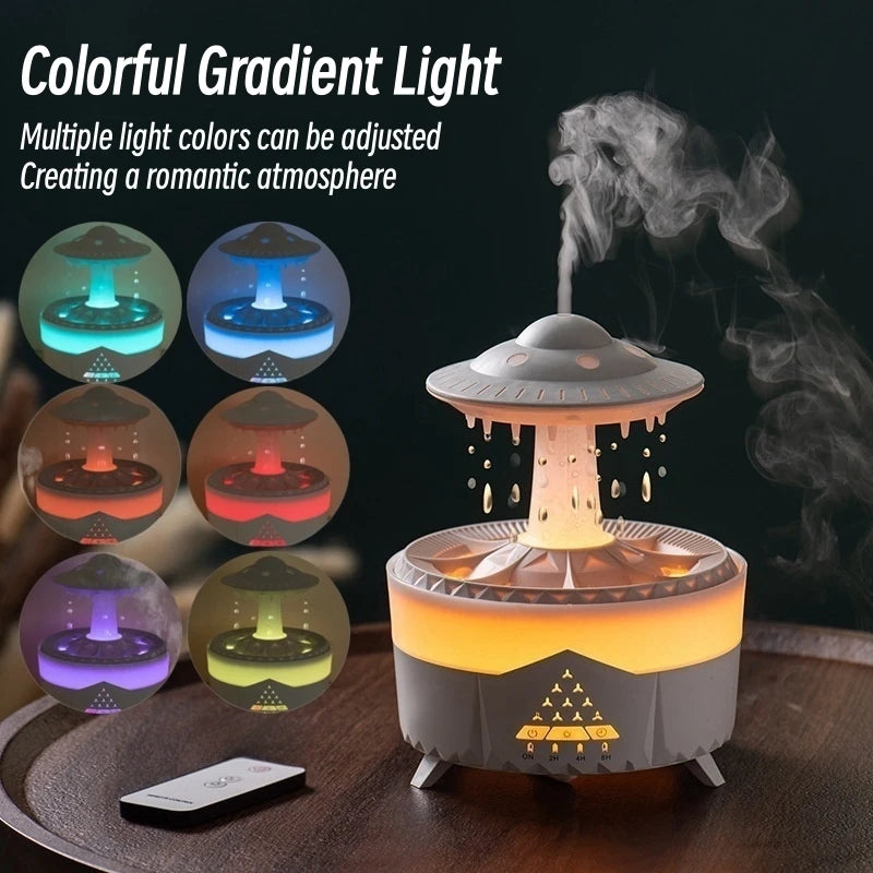 UFO Raindrop Remote Control Aroma Diffuser Electric Ultrasonic