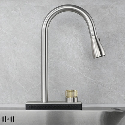 304 Stainless Steel Kitchen Waterfall Faucet Single-Hole Cold And Hot Water Faucet Can