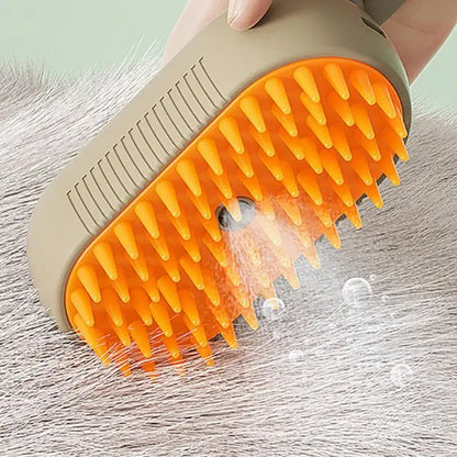 3 In 1 Electric Cat Steam Brush Steamy Dog Brush Spray Cat Hair Brushes