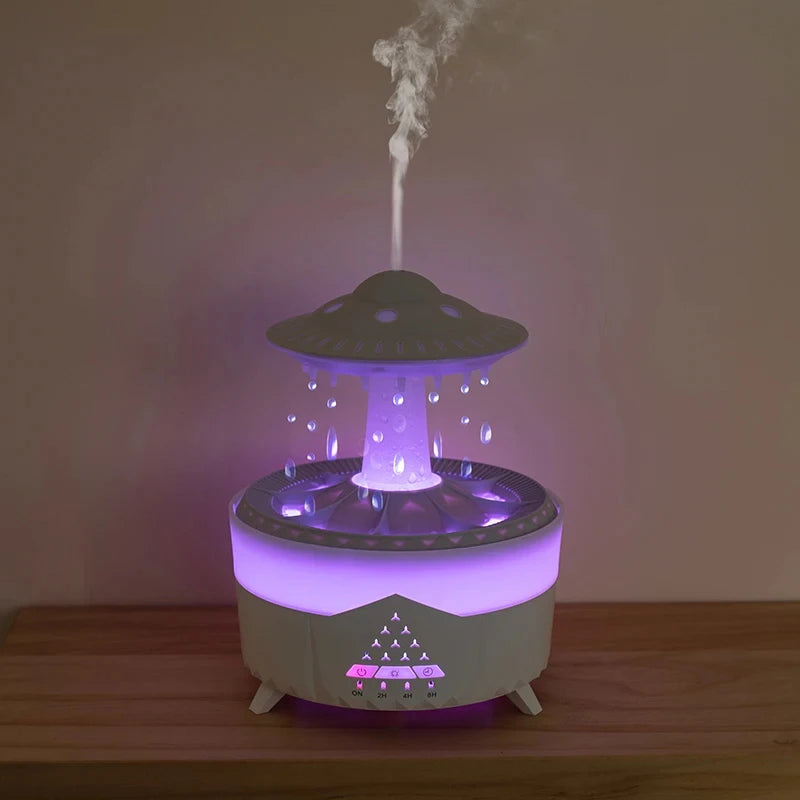 UFO Water Drop Humidifier Rain Cloud Air Humidifier Aromatherapy