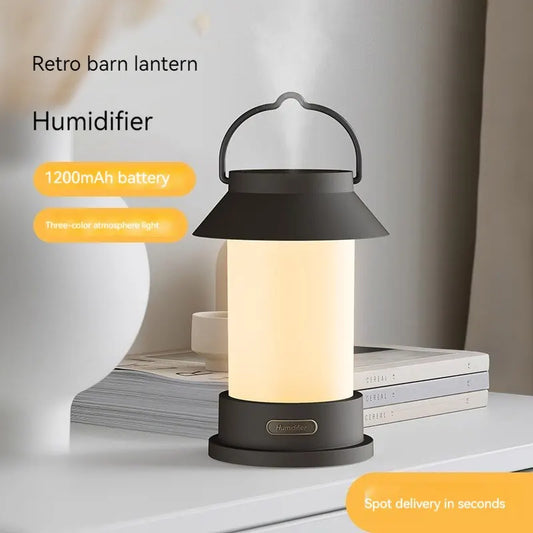 Vintage Lamp Humidifier Home Desktop Silent Air Atomizer Outdoor