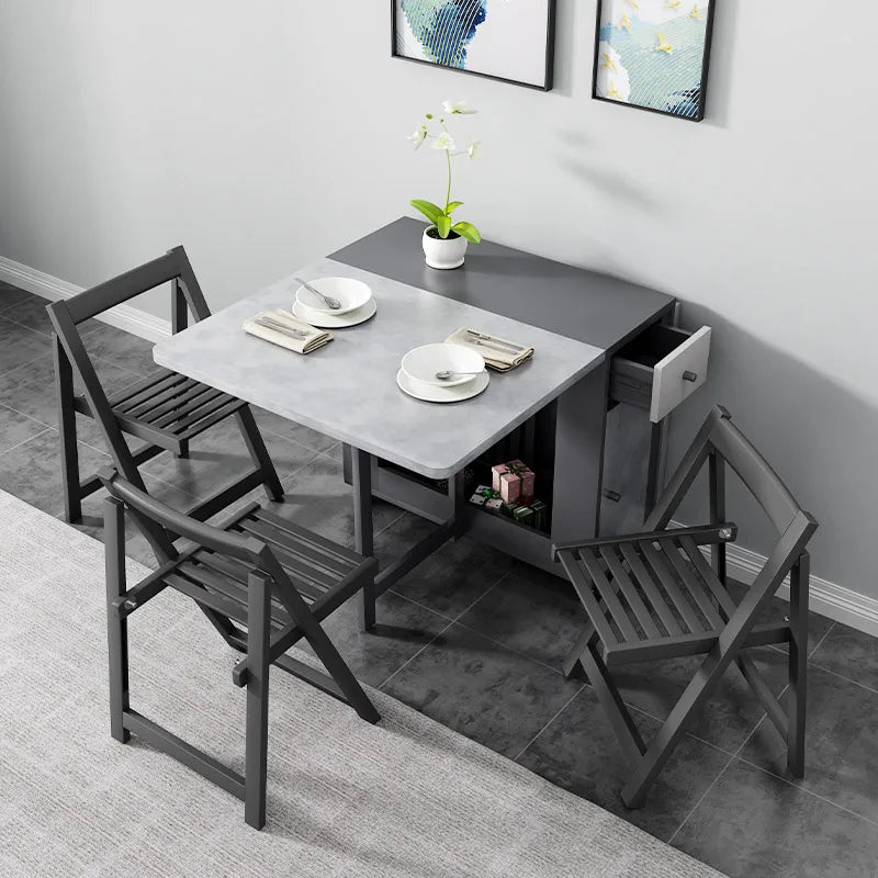 Foldable Wall Set Dinning Tables Nordic Modern Restaurant Kitchen Dinning