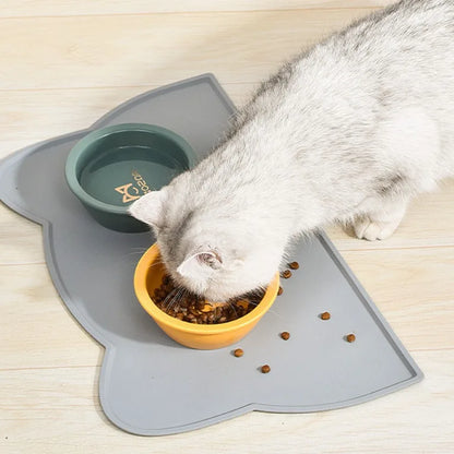 Silicone Pet Feeding Dog Cat Bowl Food Mat Non-Stick Waterproof