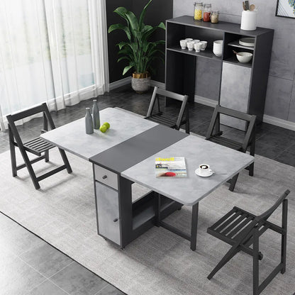 Foldable Wall Set Dinning Tables Nordic Modern Restaurant Kitchen Dinning