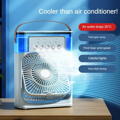 3 Speed Fan Portable Humidifier  Fan AIr Conditioner Household Small