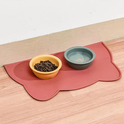 Silicone Pet Feeding Dog Cat Bowl Food Mat Non-Stick Waterproof