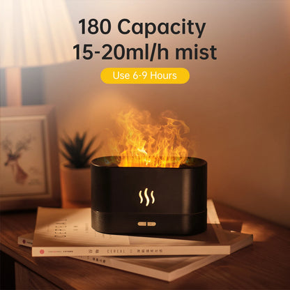 Vissko Flame Aroma Diffuser 180ml Air Humidifier Ultrasonic Aromatherapy