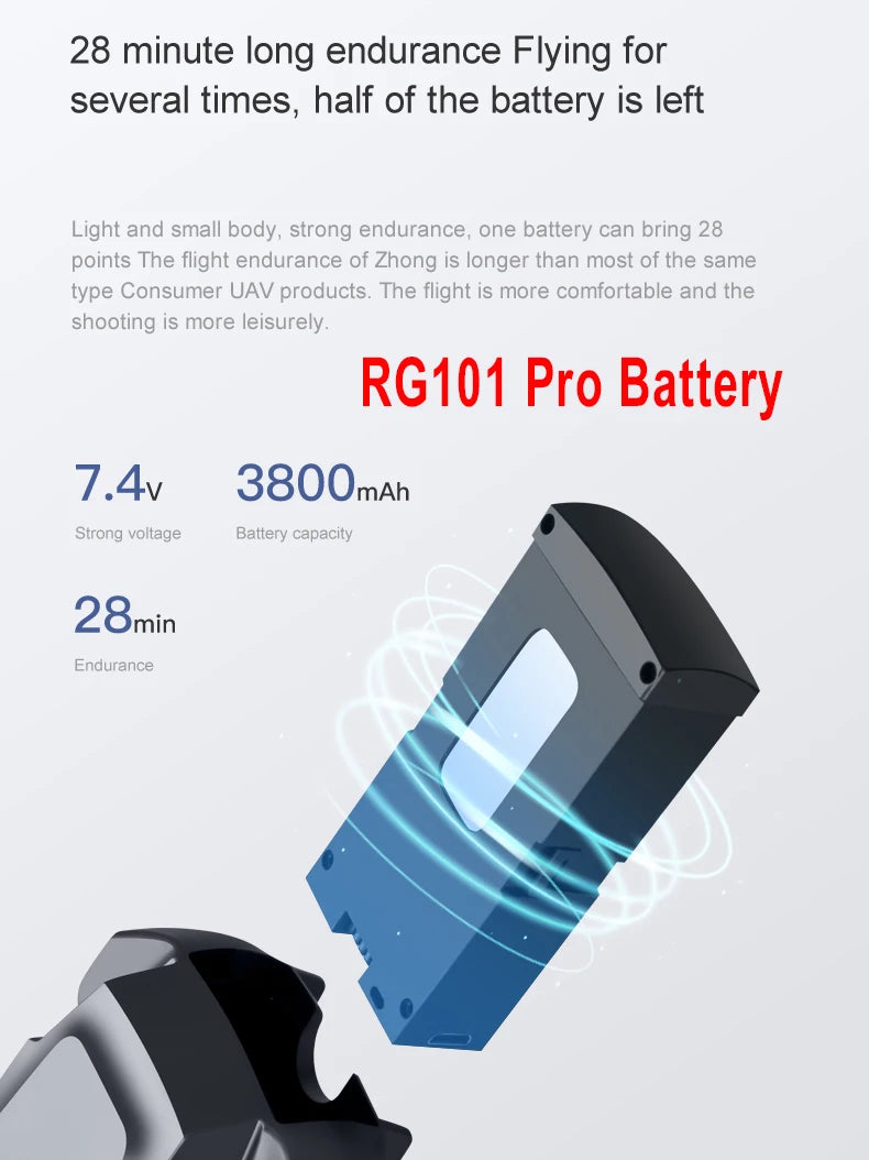 RG101 Max Drone Battery RG101 Pro Drone Original Battery 7.4V