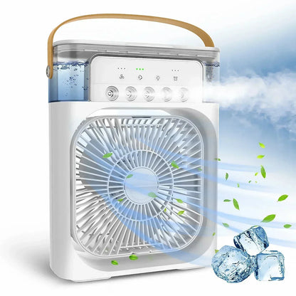 Portable Humidifier Fan 3 in 1 Air Conditioners USB Electric Fan