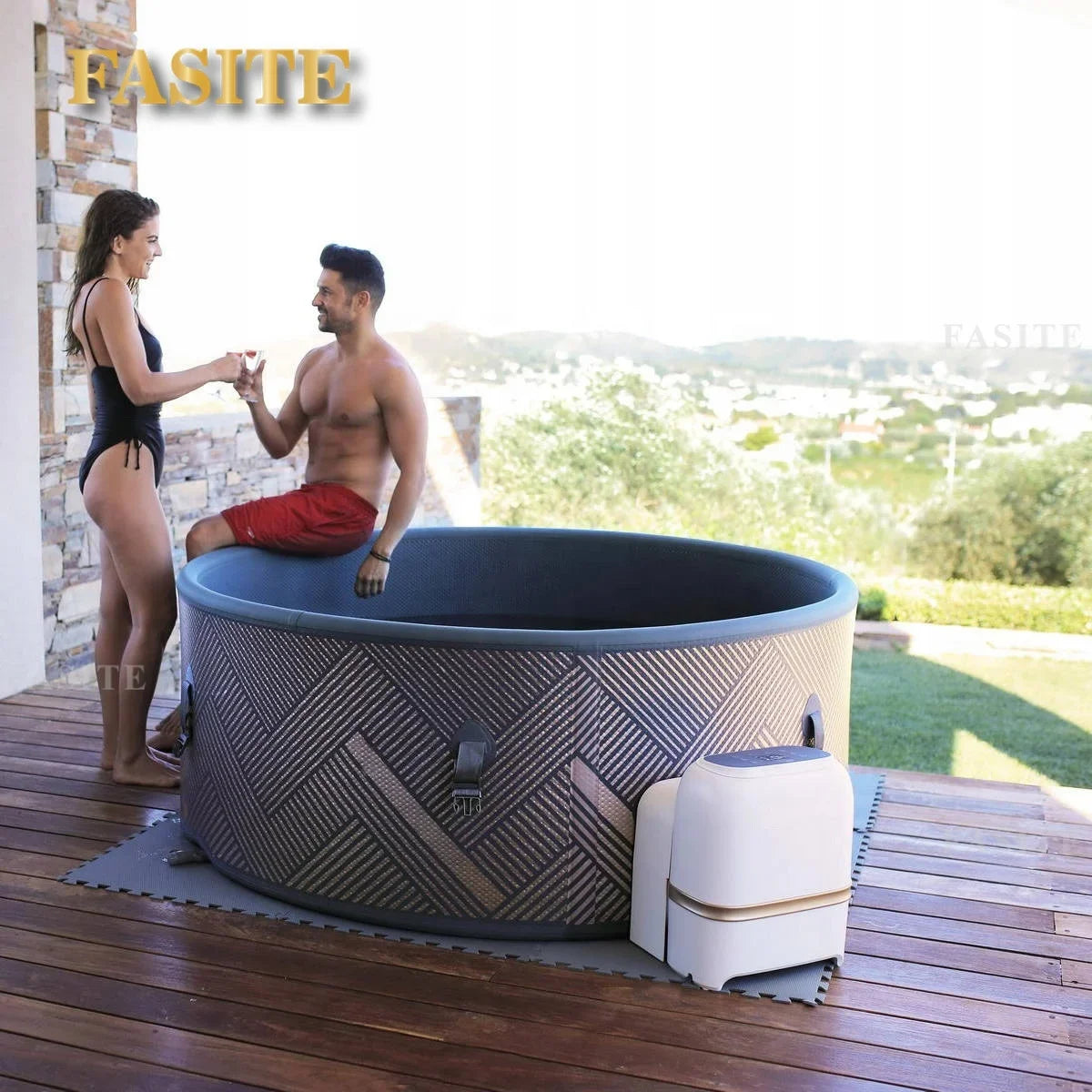 For Indoor Hot Tube jaccuzzis Portable Air Bubble Massage DWF Inflatable