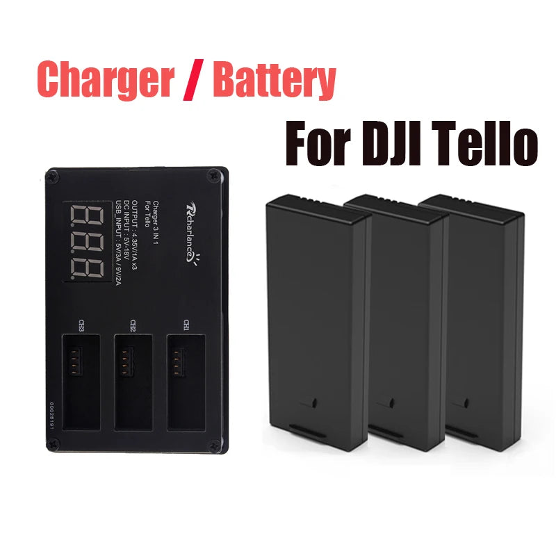 Original DJI Tello battery / Drone Tello Battery Charger Charging