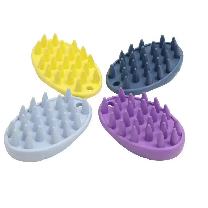 Bathroom Puppy Dog Cat Bath Massage Gloves Brush Safety Silicone Pet Accessories