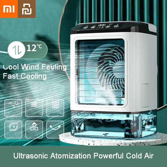 Xiaomi Youpin Desktop Air Conditioner Fan Dual Spray Cooling Electric Fan