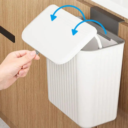 Wall Mounted Trash Can Kitchen Cabinet Storage Smart Bucket