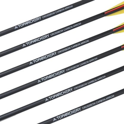 Toparchery 16/20" Mixed Carbon Crossbow Arrows ID7.6 OD8.8 AMO514