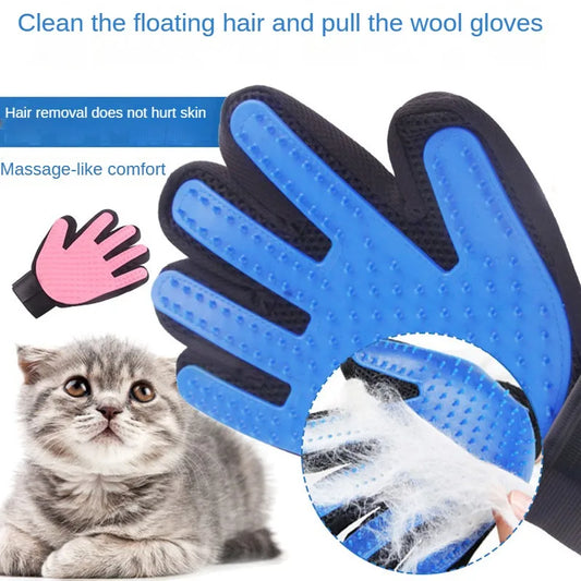 Cats Pet Products Hair Removal Brush Wool Gloves Cat Grooming Glove